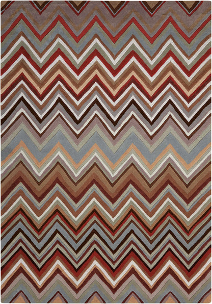 Nourison Home Contour CON23 Multicolor Contemporary Tufted Rug