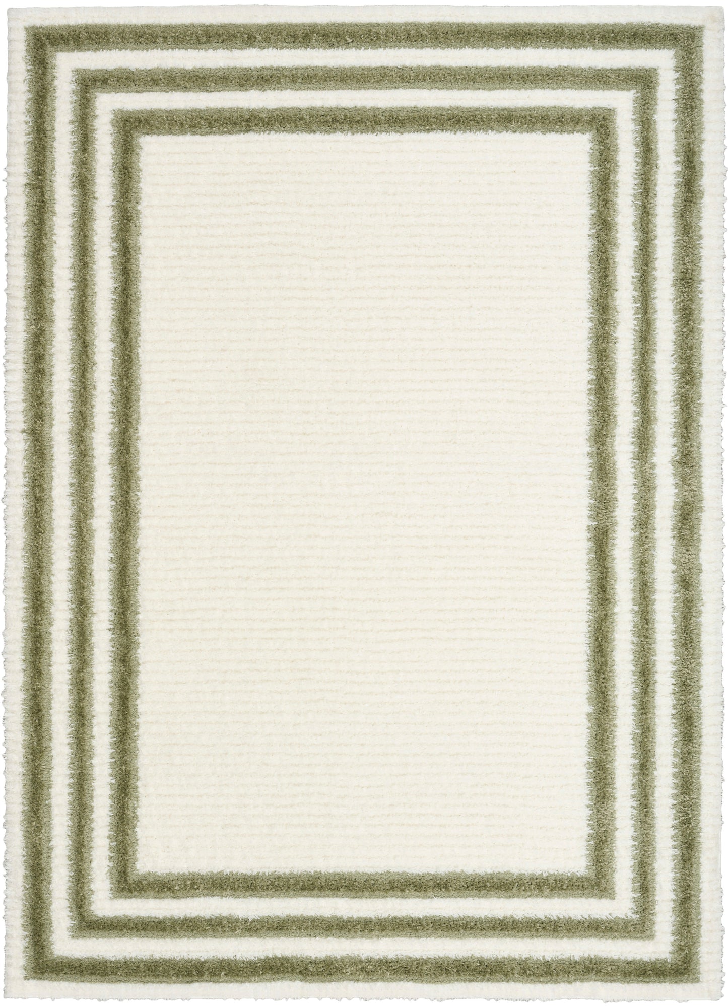 Nourison Home Pacific Shag  Ivory Green  Contemporary