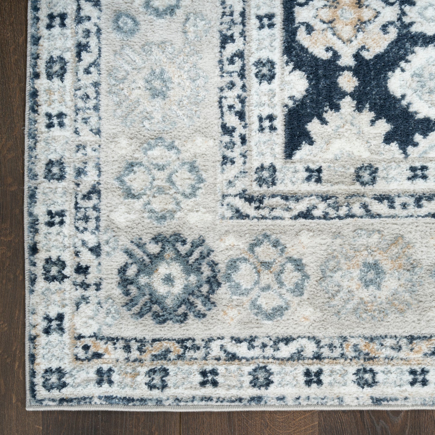 Nourison Home Dekor  Grey Navy  Traditional