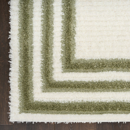 Nourison Home Pacific Shag  Ivory Green  Contemporary