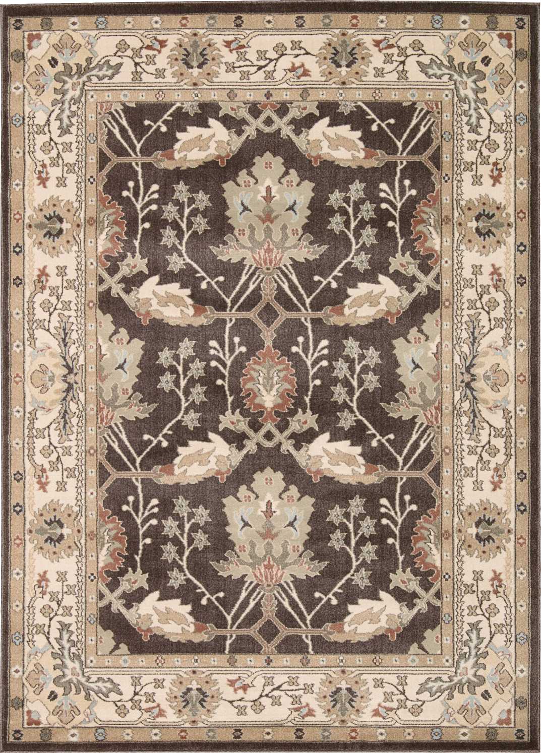 Nourison Home Walden WAL04 Bistre Traditional Power-loomed Rug