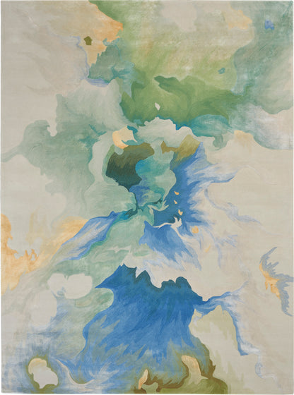 Nourison Home Prismatic PRS16 Seafoam Contemporary Hand Tufted Rug