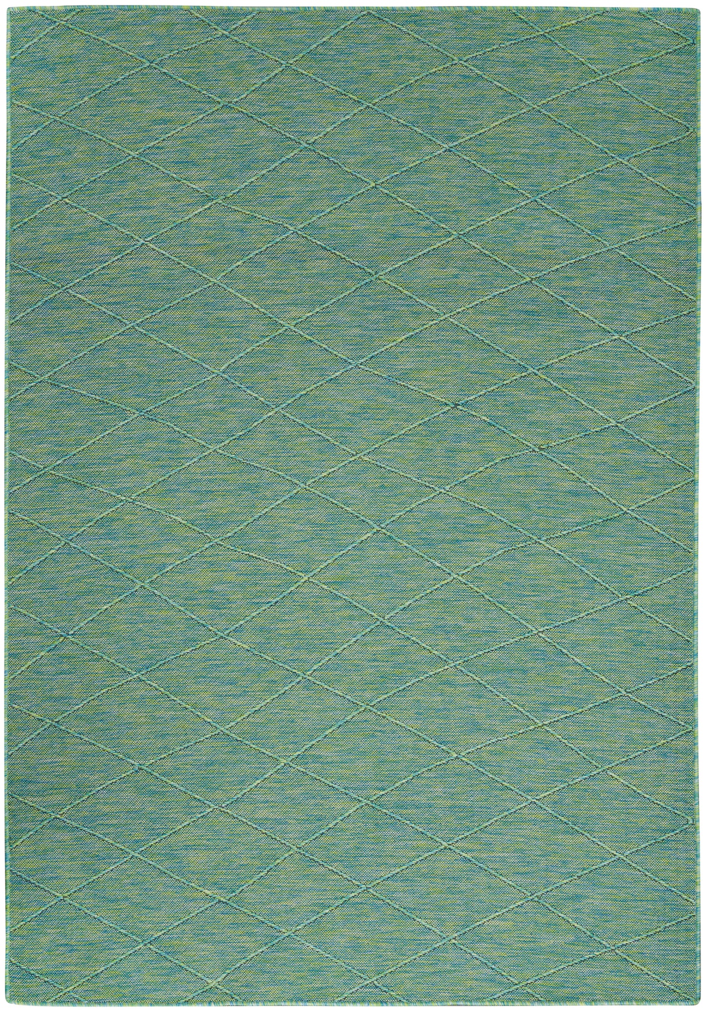 Nourison Home Washable Solutions WSL01 Blue Green Contemporary Power-loomed Rug