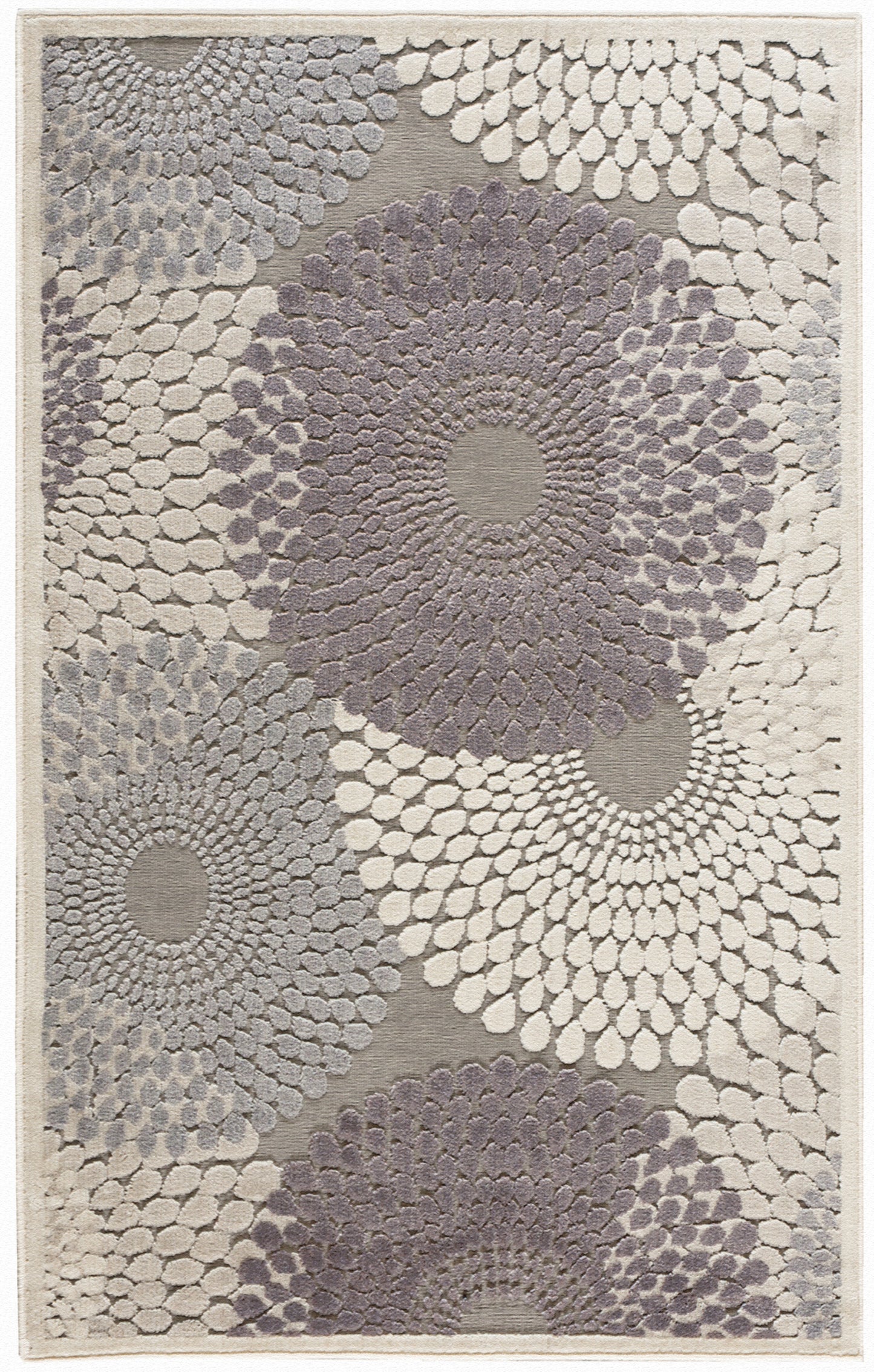 Nourison Home Graphic Illusions GIL04 Grey Contemporary Power-loomed Rug