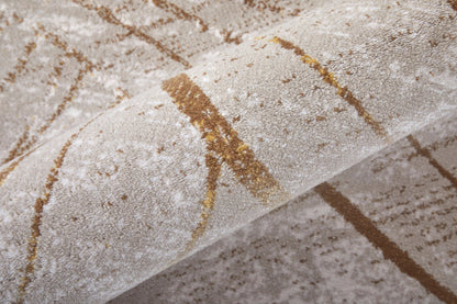 Feizy Waldor 39NBF Ivory Beige Modern/Casual/Tropical Machine Woven Rug - Rugs - Feizy - Atlanta Designer Rugs