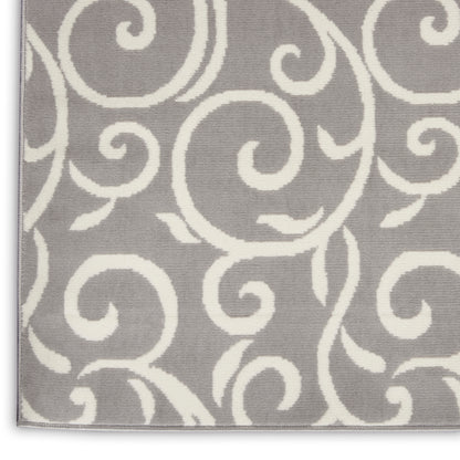 Nourison Home Grafix  Grey  Contemporary