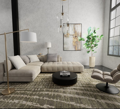 Feizy Skyview  Green  Modern/Industrial/Bohemian & Eclectic