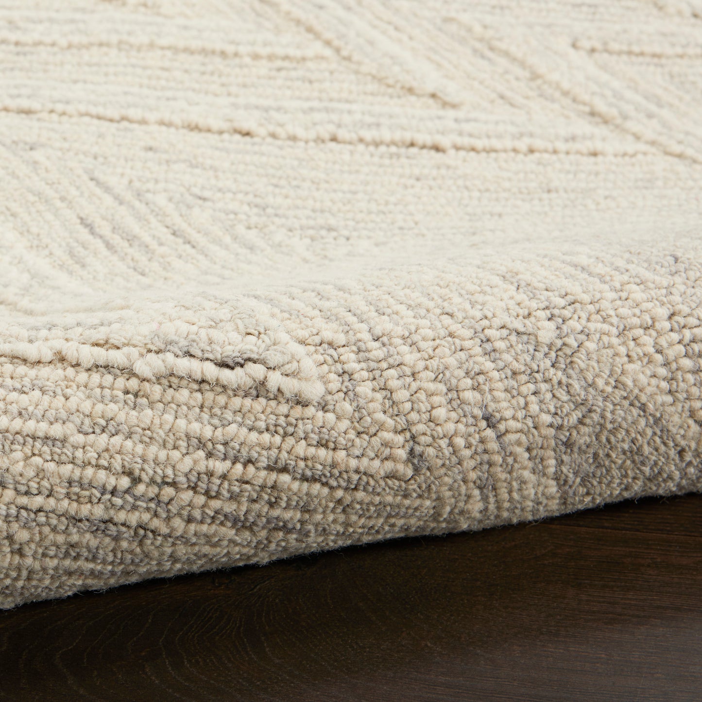 Nourison Home Interlock  Ivory Grey  Contemporary