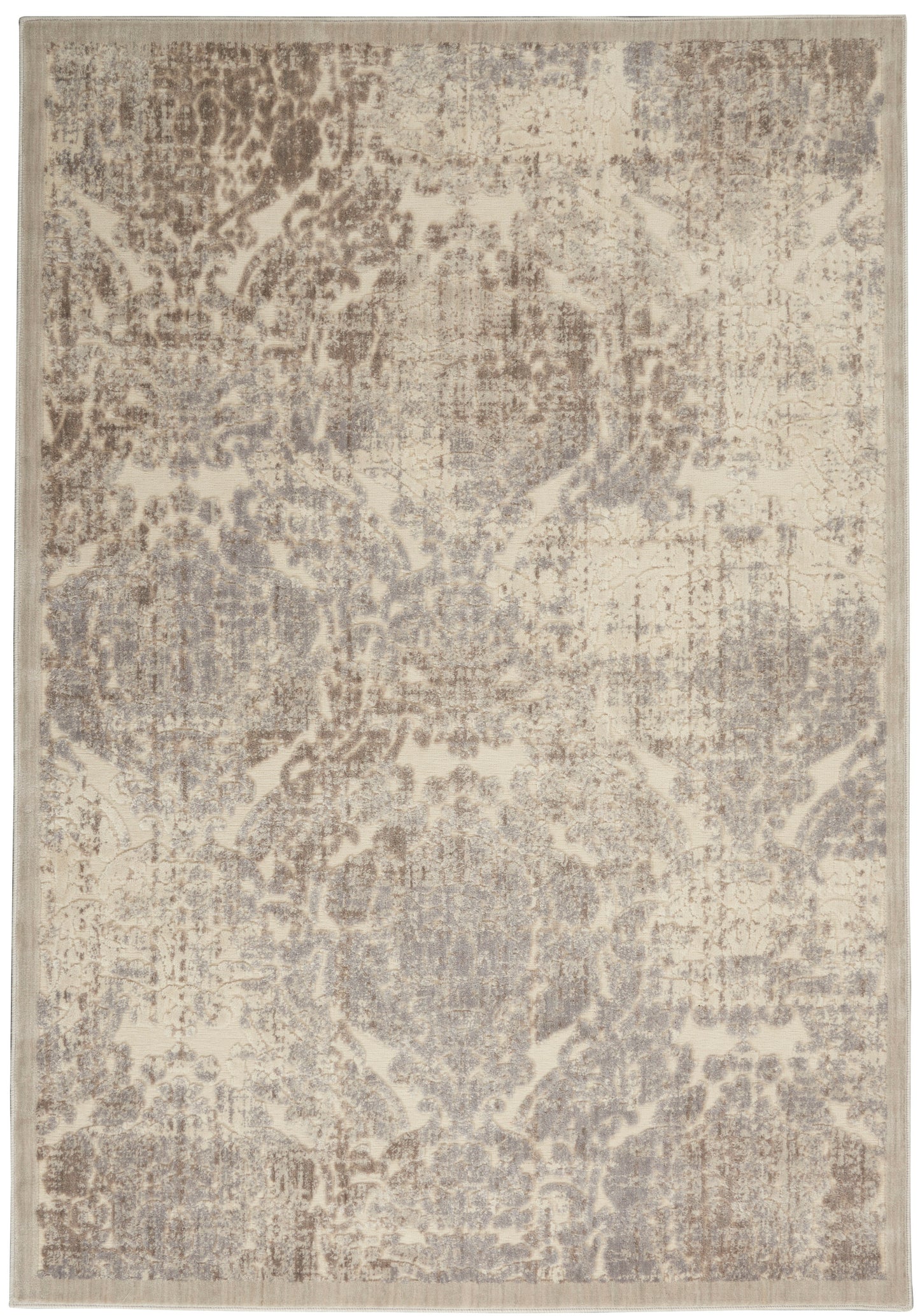 Nourison Home Graphic Illusions GIL09 Ivory Transitional Power-loomed Rug