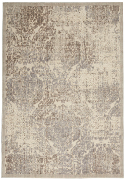 Nourison Home Graphic Illusions GIL09 Ivory Transitional Power-loomed Rug