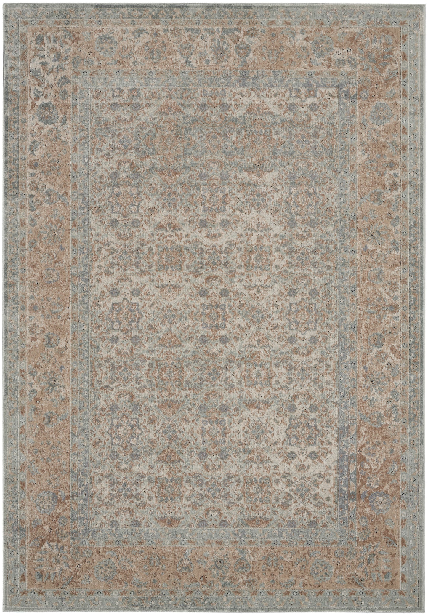 Nourison Home Malta MAI09 Slate Traditional Power-loomed Rug