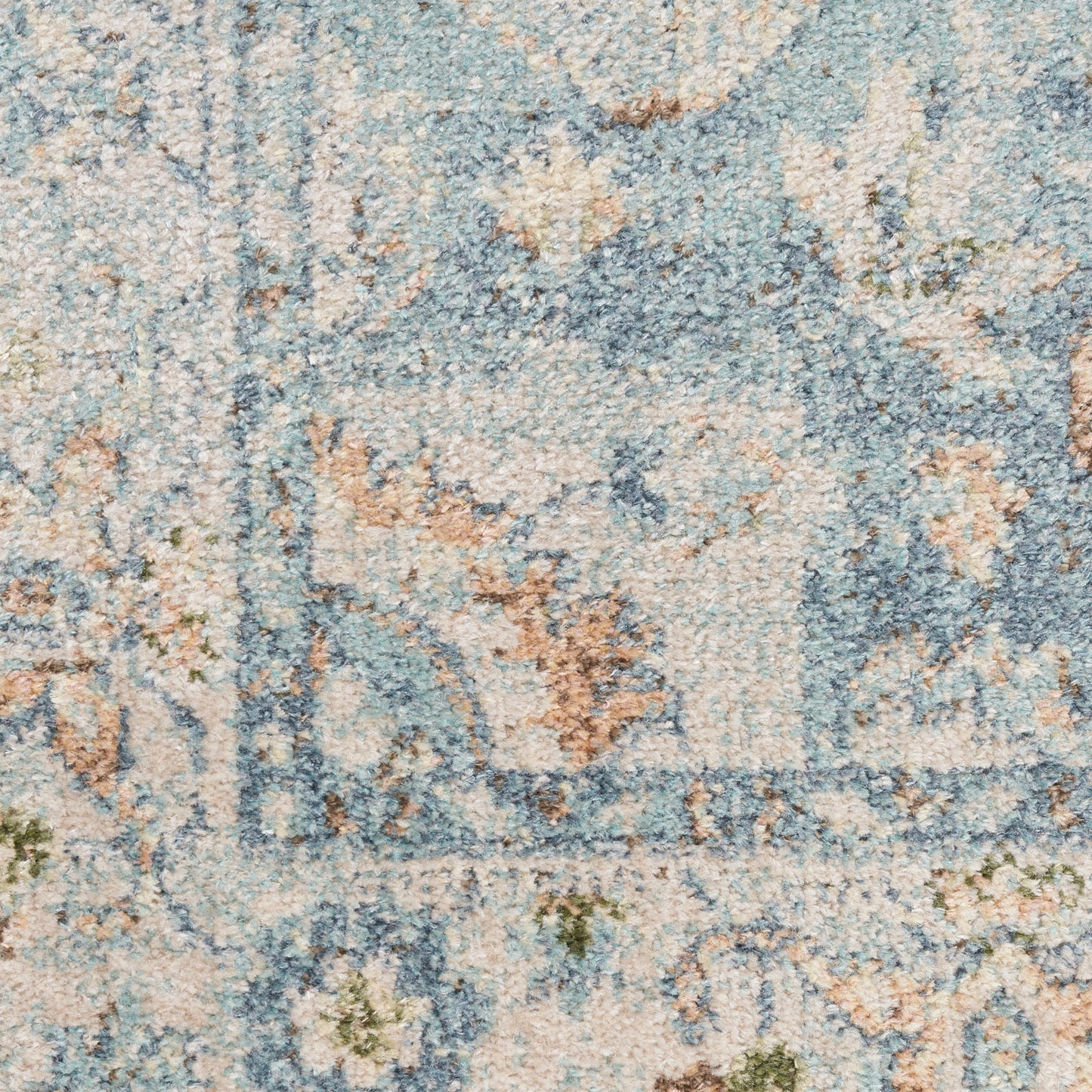 Nourison Home Astra Machine Washable  Light Blue  Traditional