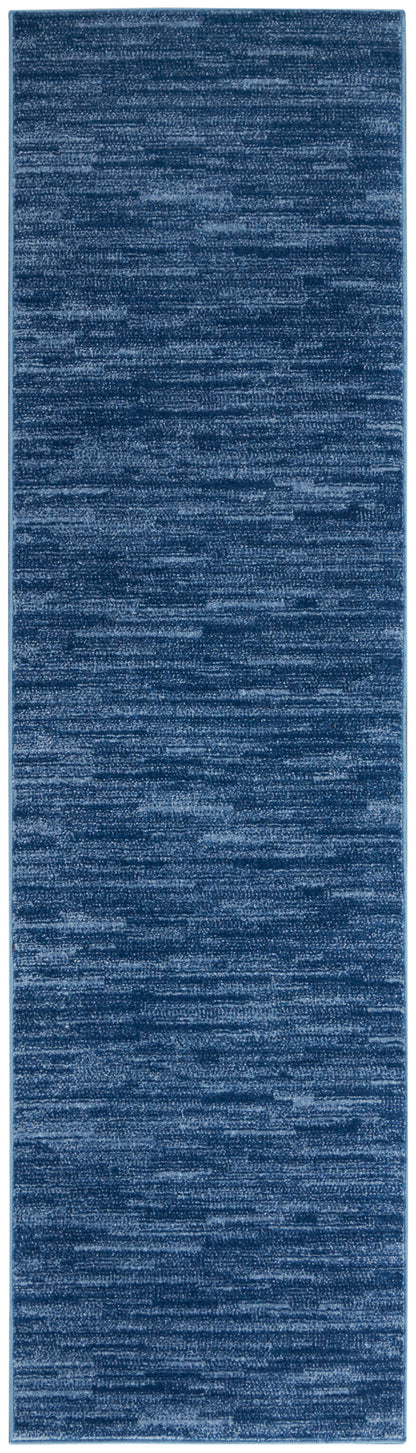 Nourison Home Nourison Essentials NRE01 Navy Blue Contemporary Power-loomed Rug