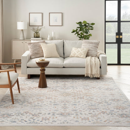 Nourison Home Elegant Heirlooms  Ivory Grey  Traditional