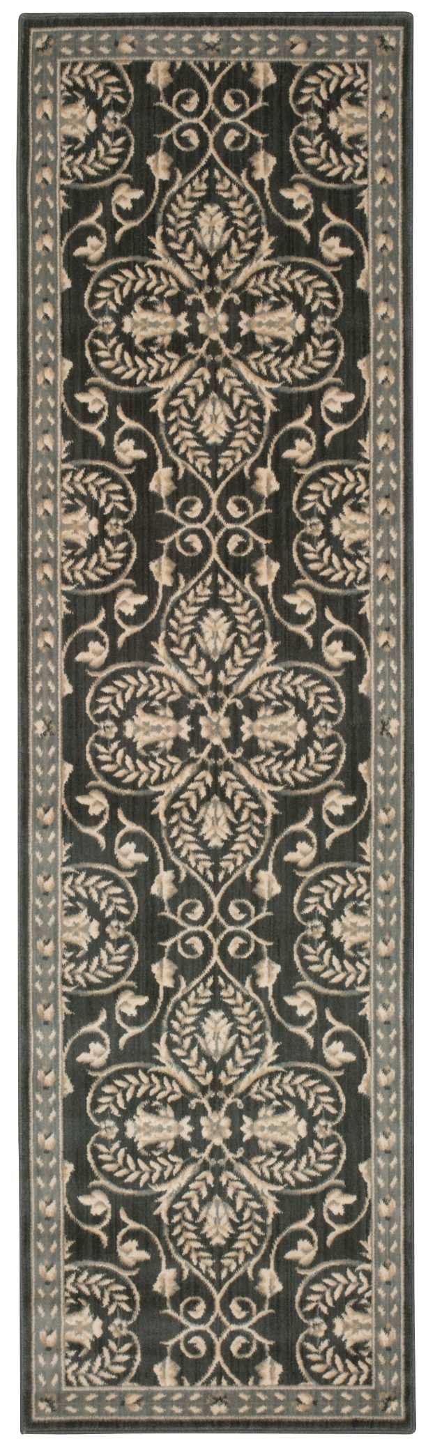 Nourison Home Riviera RI01 Graphite Traditional Loomed Rug