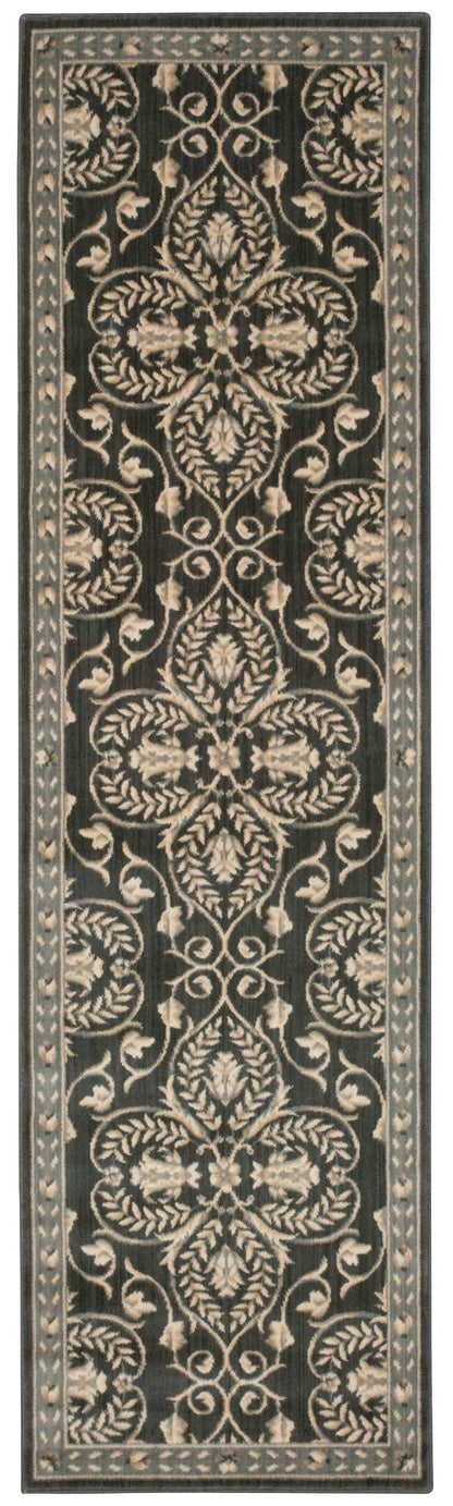 Nourison Home Riviera RI01 Graphite Traditional Loomed Rug