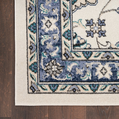Nourison Home Nourison Essentials  Ivory Blue  Traditional