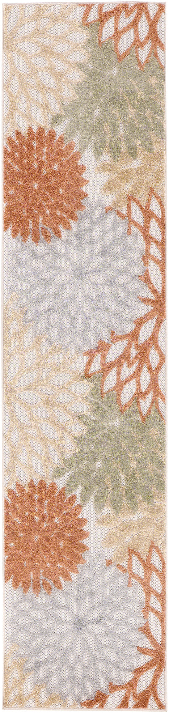 Nourison Home Aloha ALH05 Ivory Multicolor Contemporary Power-loomed Rugs