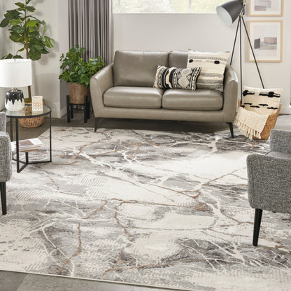 Nourison Home Elation  Ivory Grey  Contemporary
