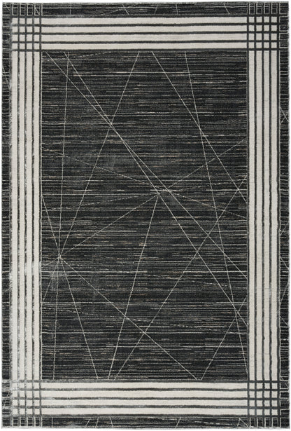 Nourison Home Desire DSR01 Charcoal Silver Contemporary Power-loomed Rug