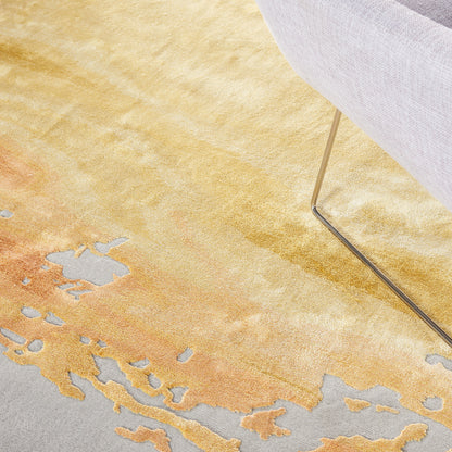 Nourison Home Prismatic  Grey Gold  Contemporary