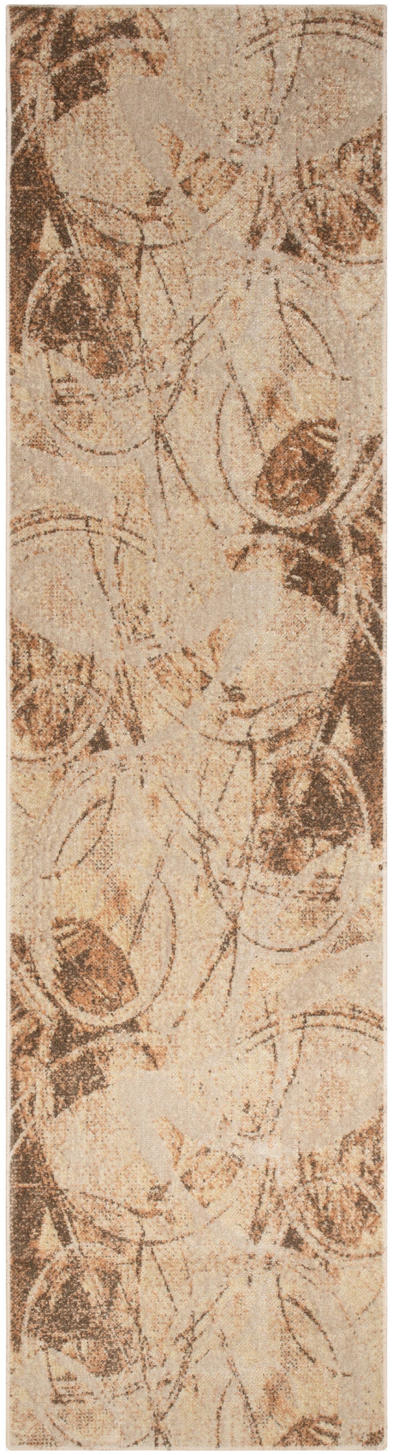 Nourison Home Astra Machine Washable ASW14 Beige Contemporary Power-loomed Rug