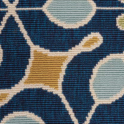 Nourison Home Caribbean  Navy  Contemporary
