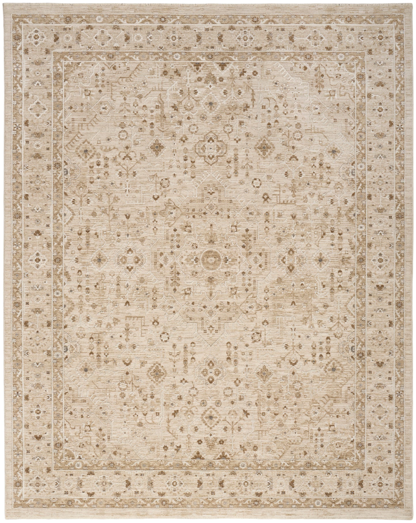 Nourison Home Retreat RET02 Beige Traditional Machine Woven Rug