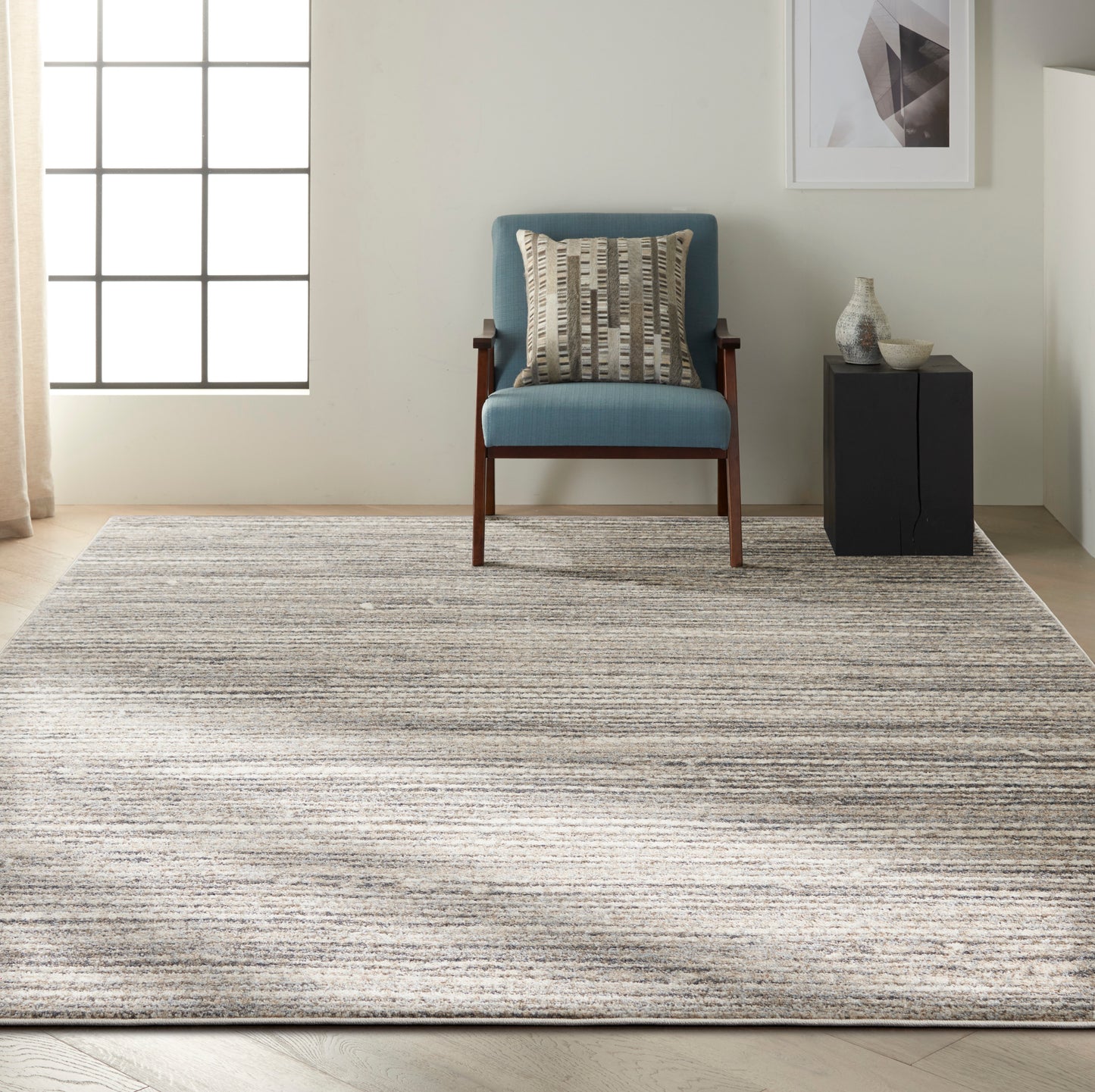 Calvin Klein Etched  Ivory Grey  Contemporary