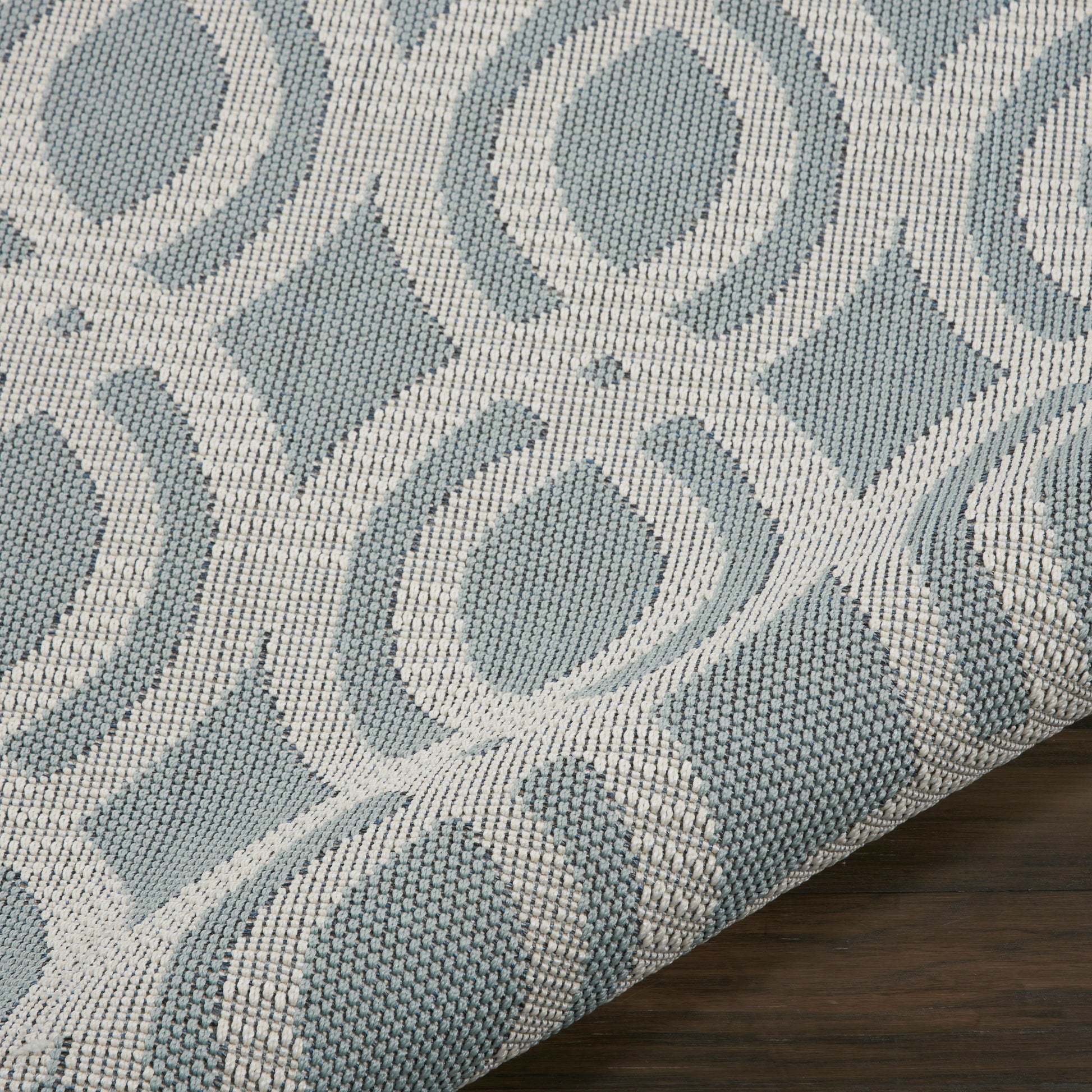 Nourison Home Aruba  Light Blue Cream  Contemporary