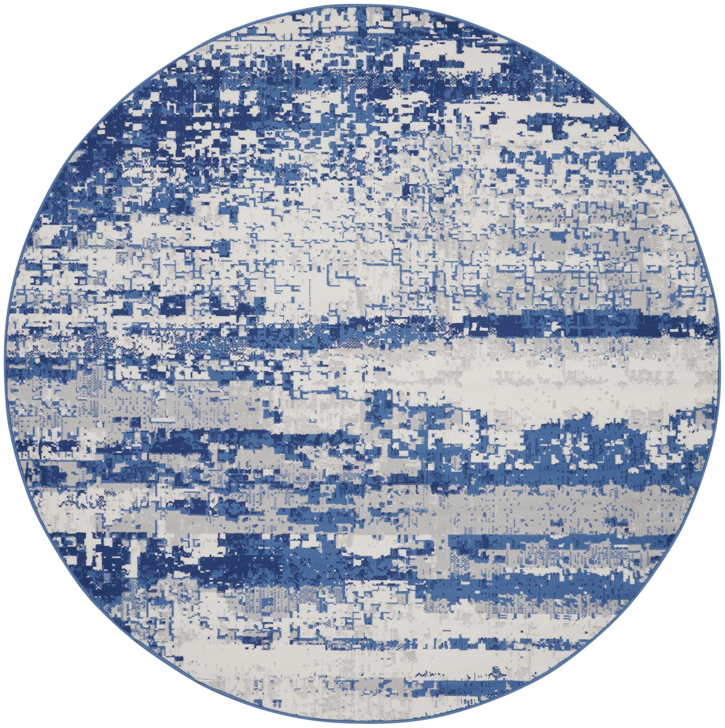 Nourison Home Whimsicle WHS06 Ivory Navy Contemporary Power-loomed Rug