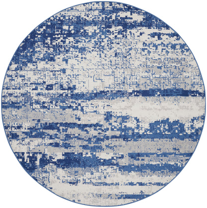 Nourison Home Whimsicle WHS06 Ivory Navy Contemporary Power-loomed Rug