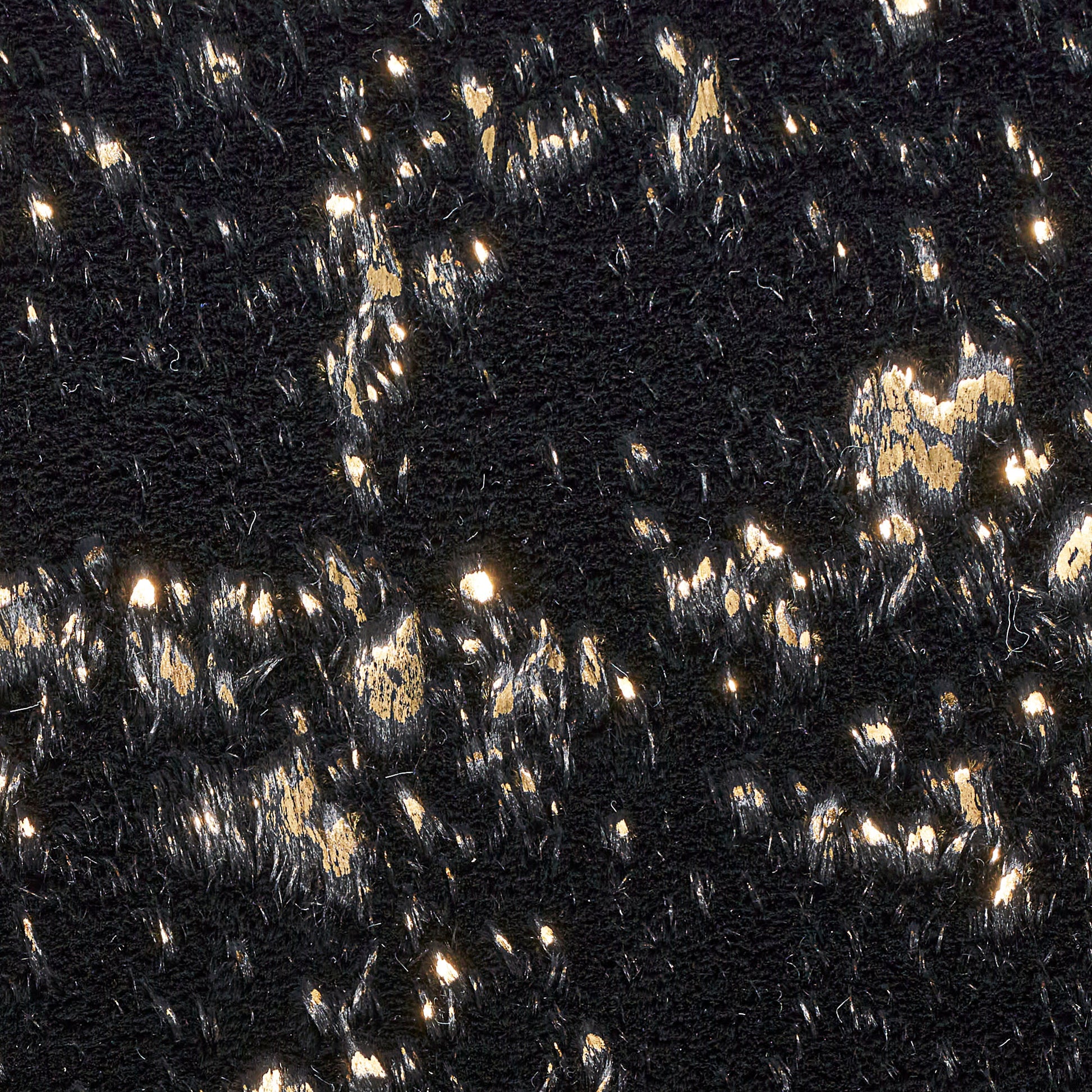 Nourison Home Cozy Shimmer  Black Gold  Contemporary