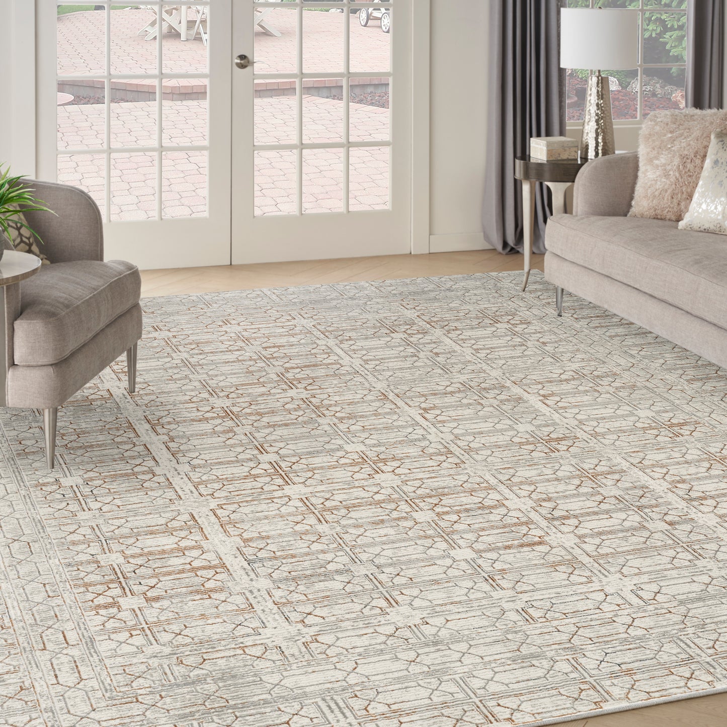 Nourison Home Desire  Ivory Beige  Contemporary