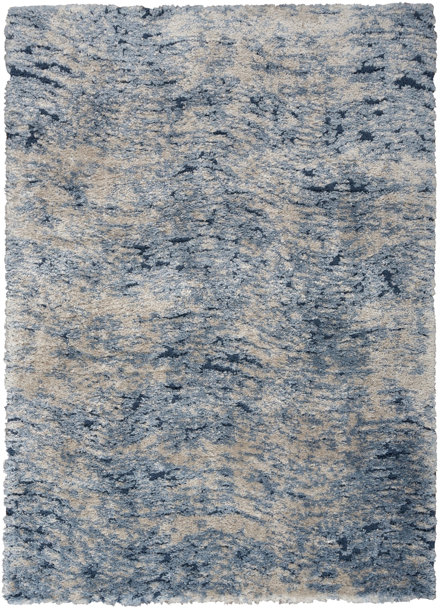 Nourison Home Dreamy Shag DRS06 Light Blue Contemporary Power-loomed Rug