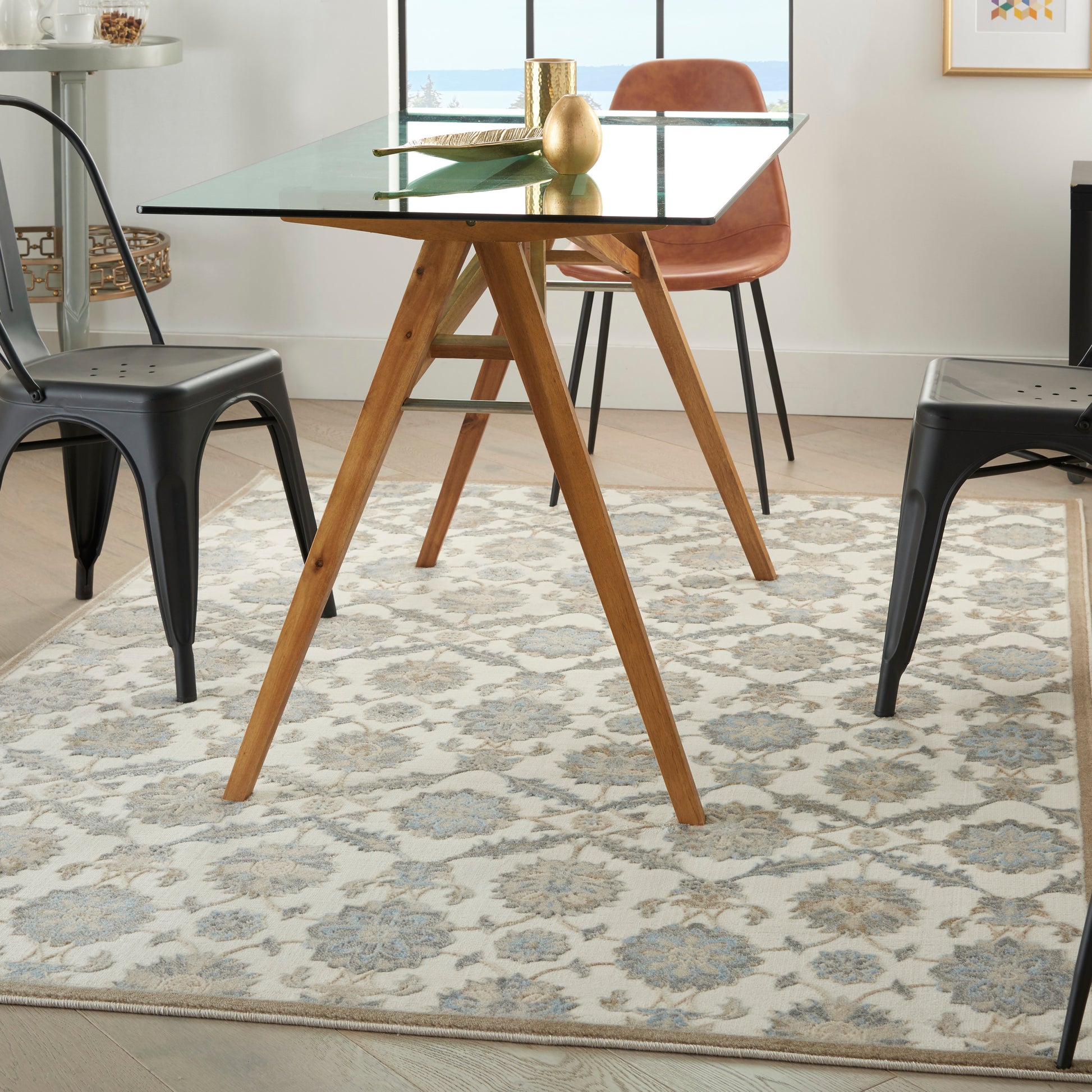 Nourison Home Grand Villa  Cream  Transitional