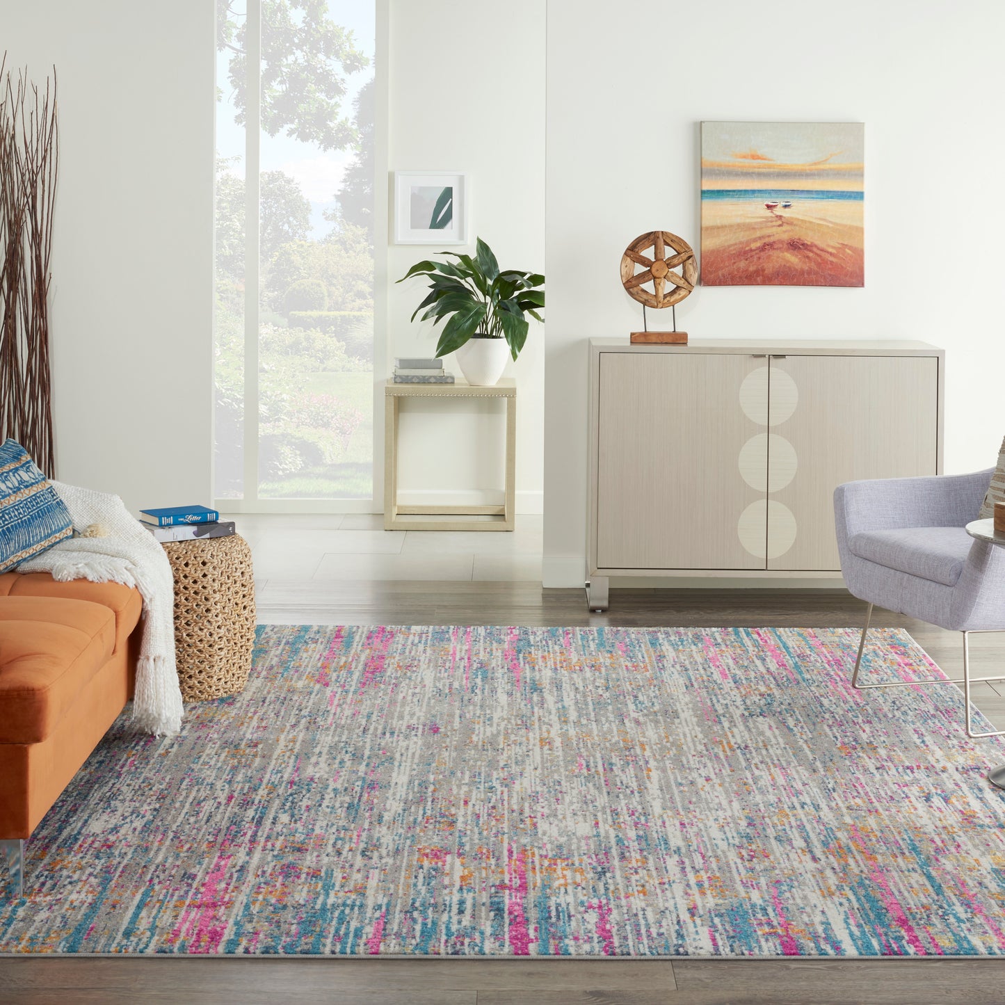 Nourison Home Passion  Ivory Multicolor  Contemporary