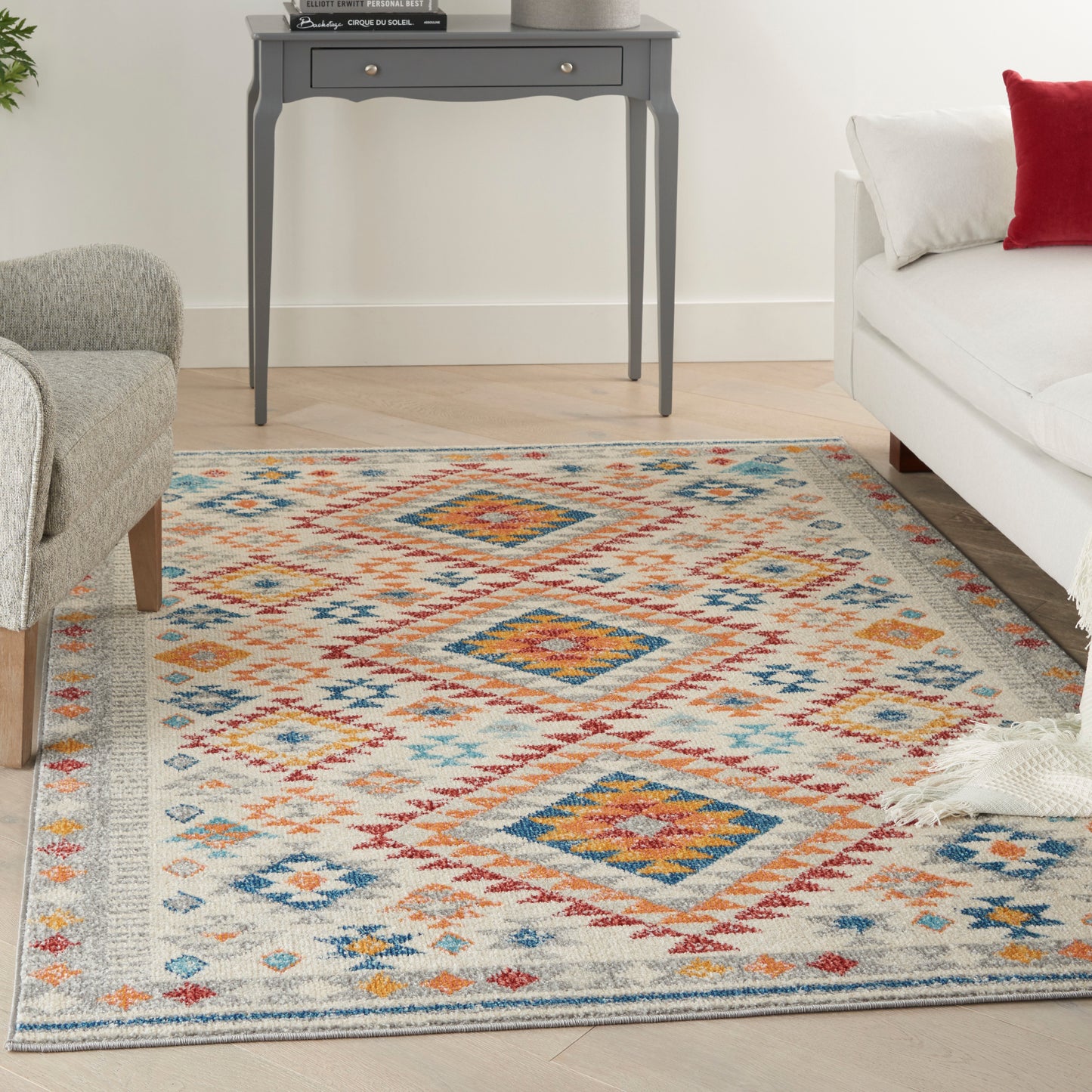 Nourison Home Passion  Ivory Multicolor  Transitional