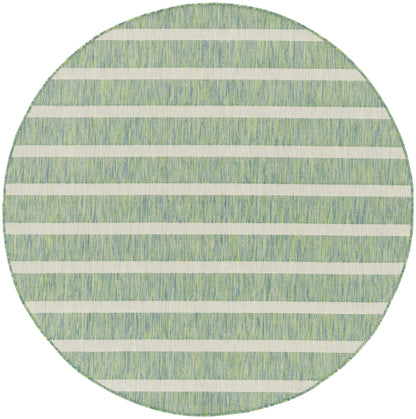 Nourison Home Positano POS03 Blue Green Ivory Contemporary Power-loomed Rug
