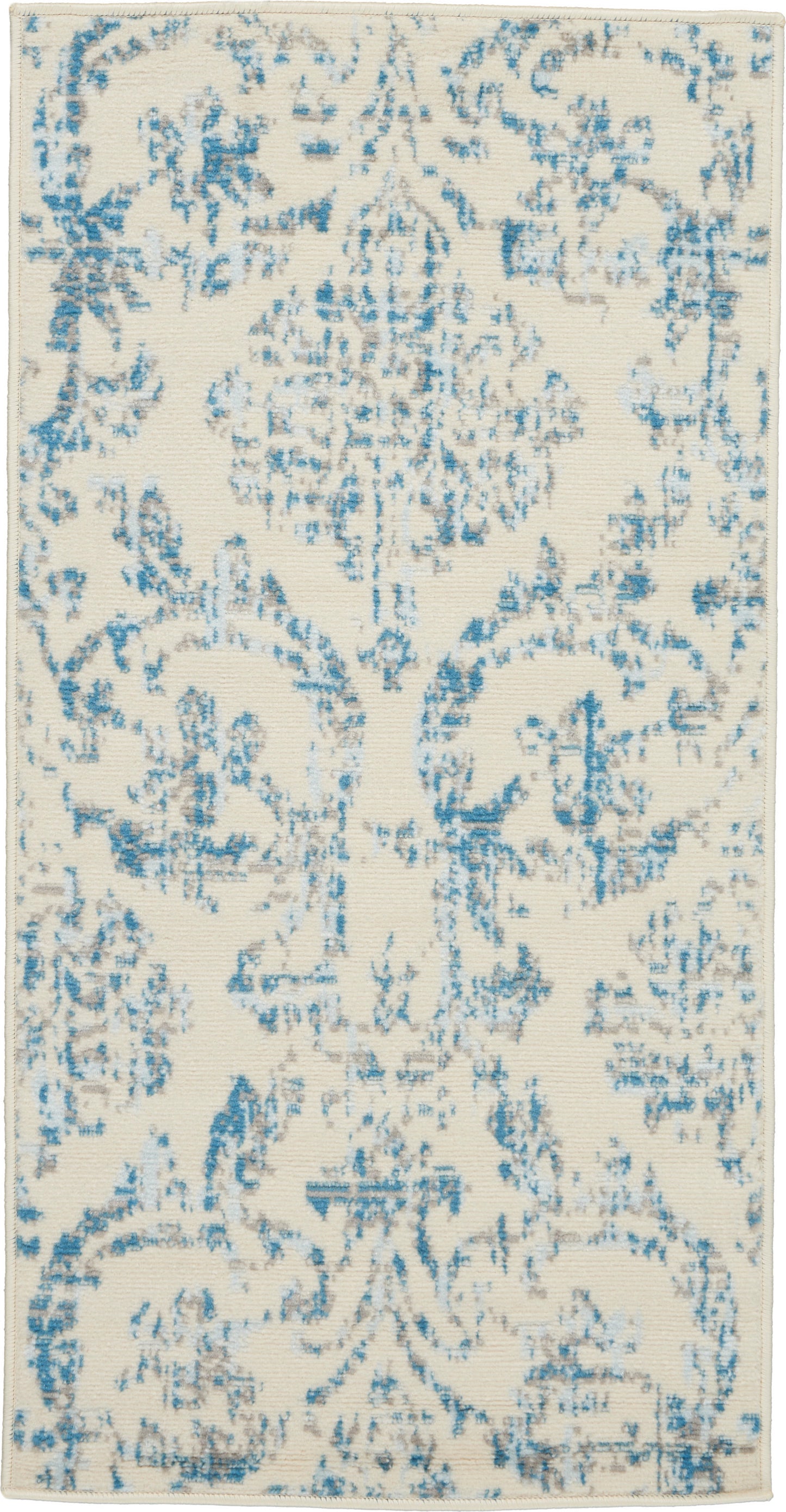 Nourison Home Jubilant JUB09 Ivory Blue Transitional Power-loomed Rug