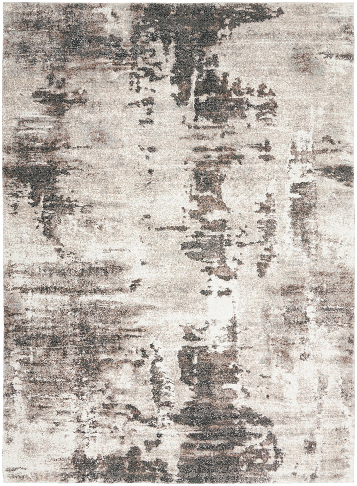 Nourison Home American Manor AMR04 Ivory Mocha Contemporary Power-loomed Rug
