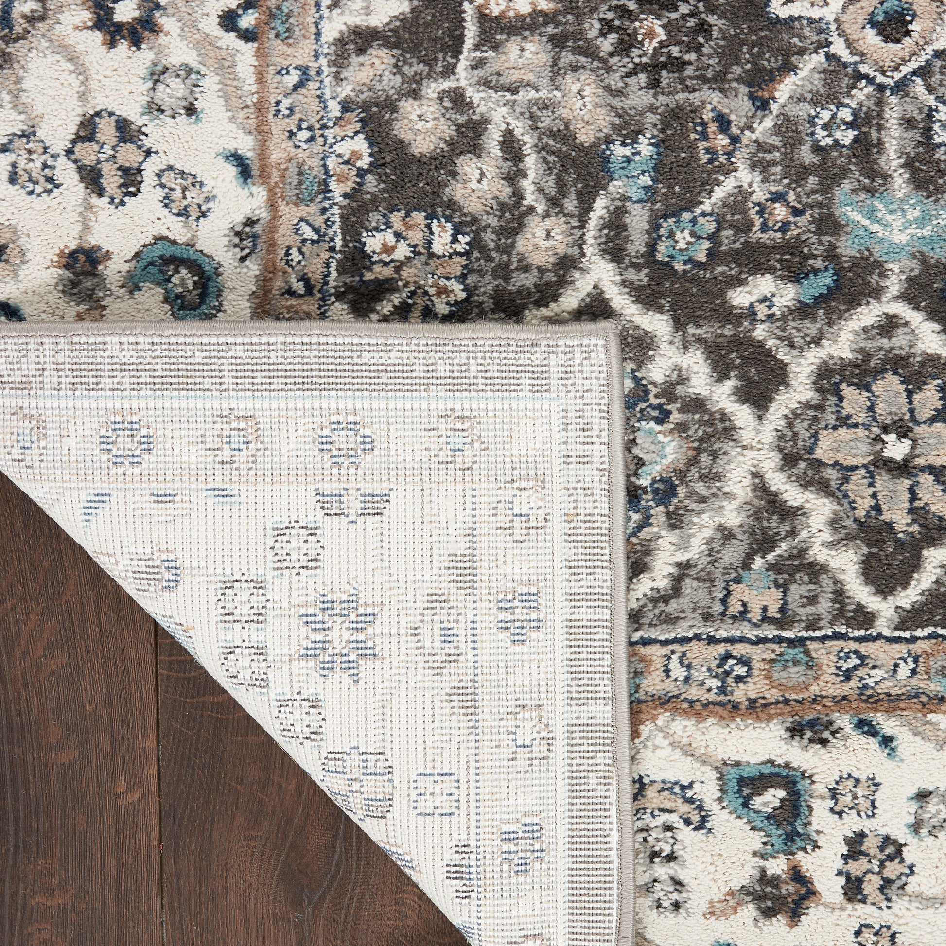 Nourison Home American Manor  Grey Ivory  Traditional