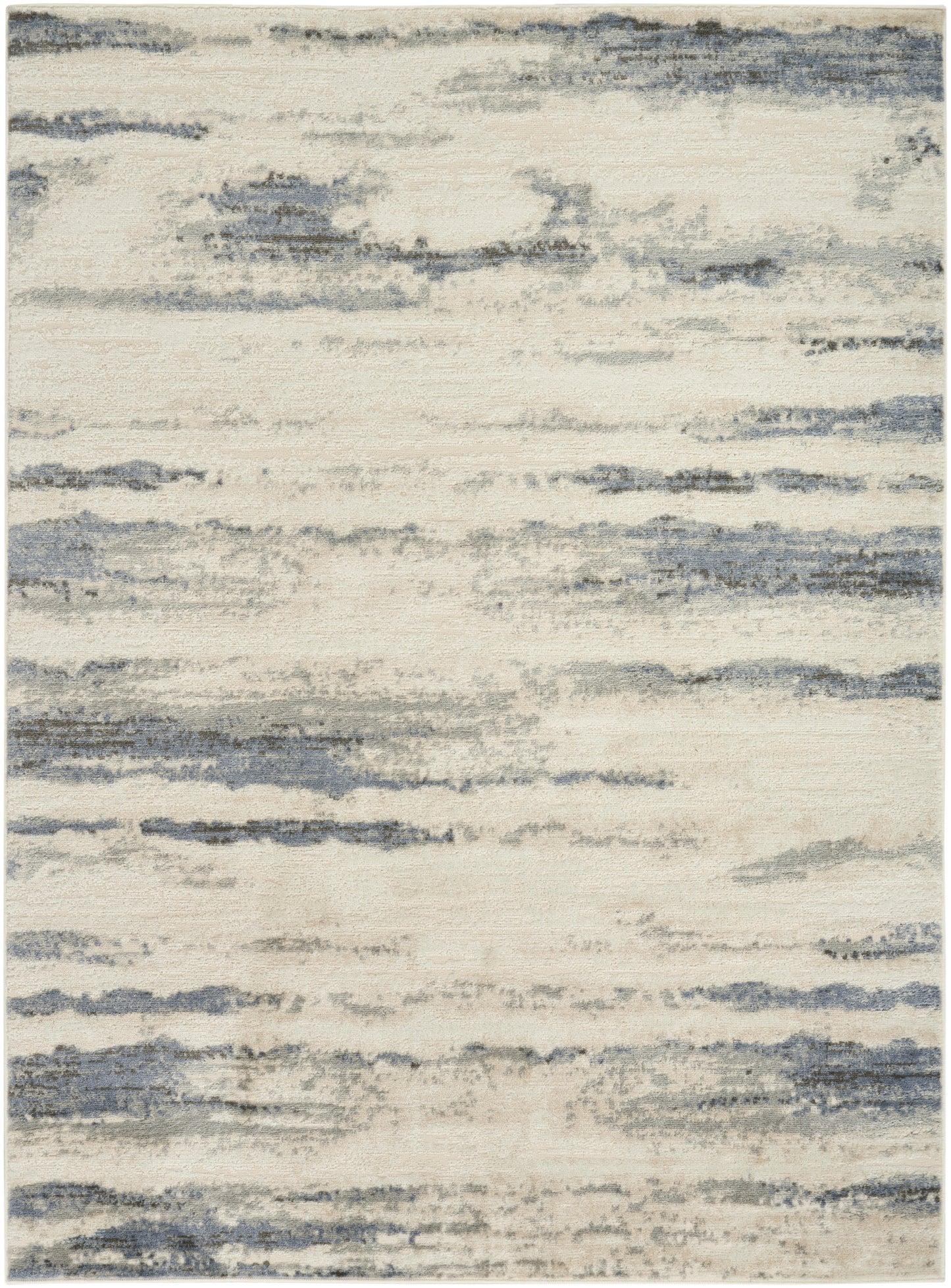 Nourison Home Serenity Home SRH12 Blue Multicolor Contemporary Loom-woven Rug
