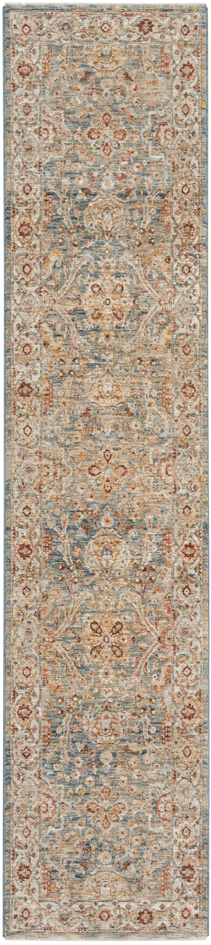 Nourison Home Sahar SHR03 Blue Traditional Power-loomed Rug