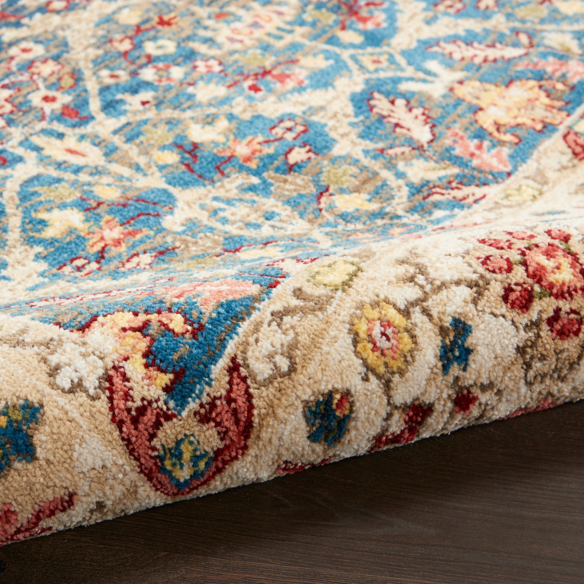 Nourison Home Karisma  Blue Ivory  Traditional