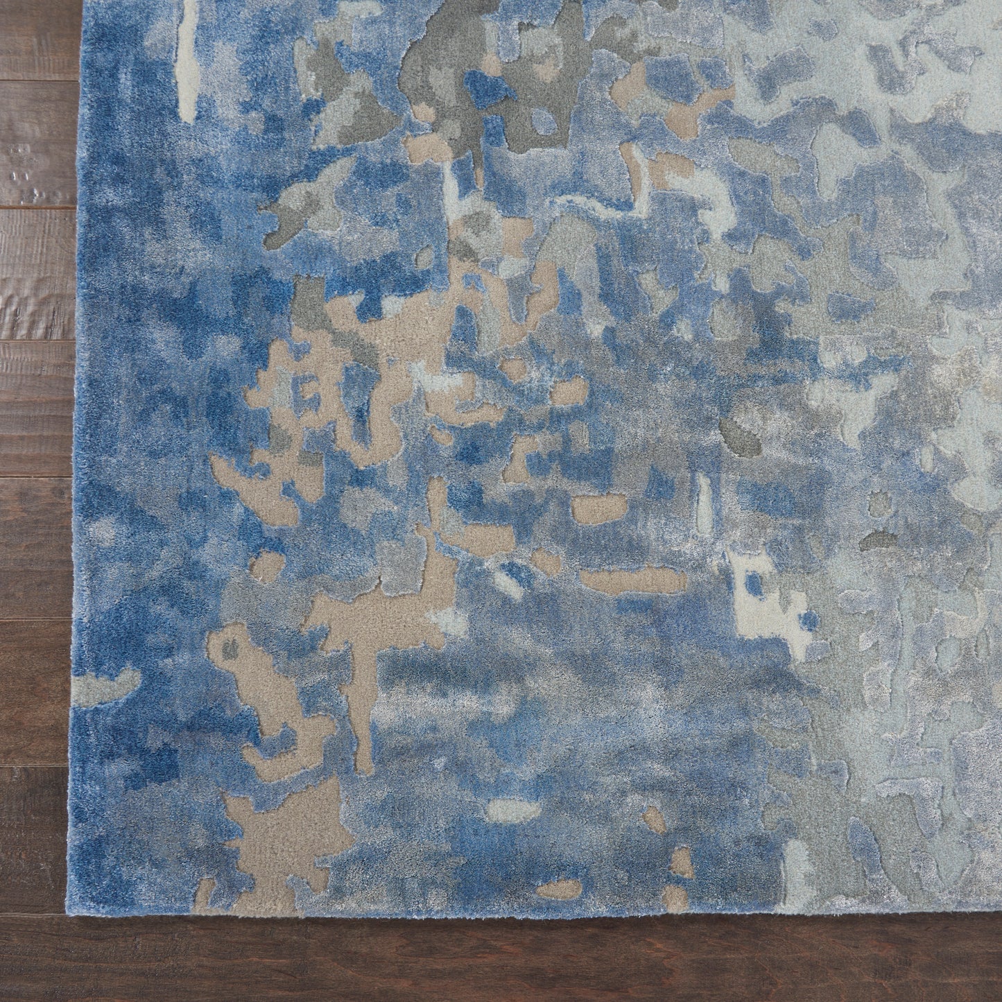 Nourison Home Prismatic  Denim  Contemporary