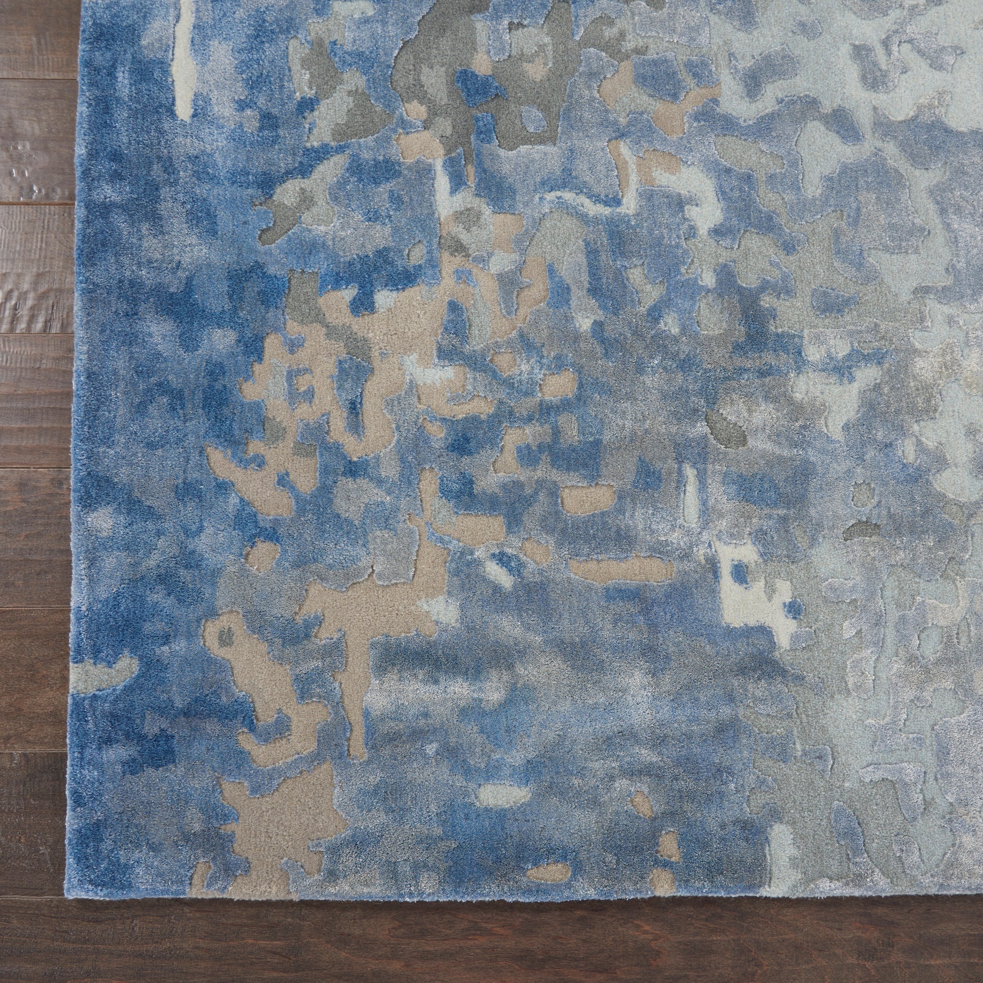 Nourison Home Prismatic  Denim  Contemporary