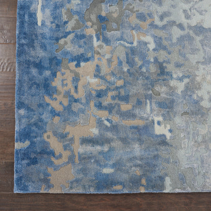 Nourison Home Prismatic  Denim  Contemporary