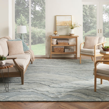 Nourison Home Graceful  Blue  Contemporary