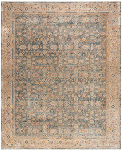 Nourison Home Luxurious  Ivory Blue  Traditional